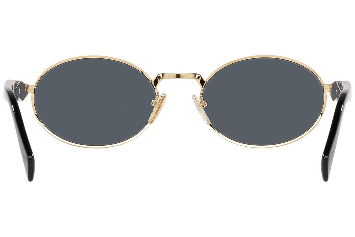 Prada PR 65ZS (ZVN09T) 55 | Unisex Altın Yuvarlak Güneş Gözlüğü